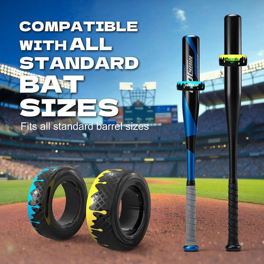 Baseball Bat Weight Donut for Swing Training | 12oz & 16oz Heavy Bat Warm-Up Trainer