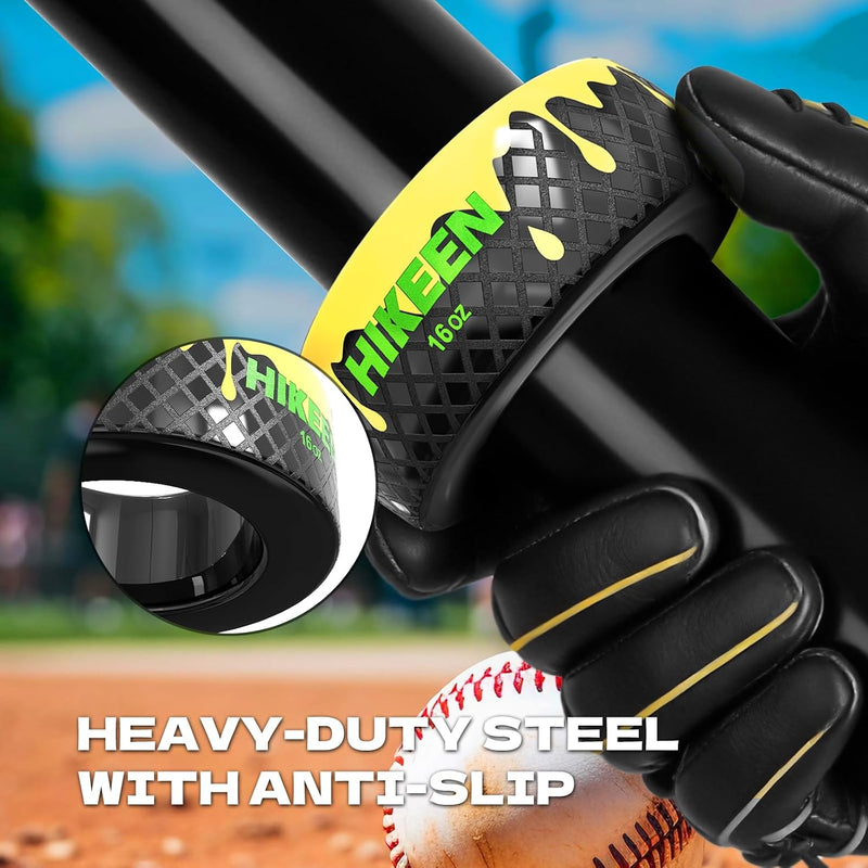Chargez l'image dans la visionneuse de la galerie, Baseball Bat Weight Donut for Swing Training | 12oz &amp; 16oz Heavy Bat Warm-Up Trainer
