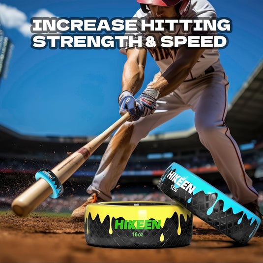 Baseball Bat Weight Donut for Swing Training | 12oz & 16oz Heavy Bat Warm-Up Trainer
