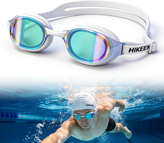 Hikeen Adult Swim Goggles with Anti-Fog & UV Protection