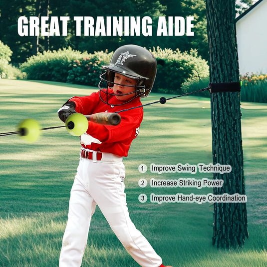 Hikeen Baseball Batting Trainer with 20m Rope