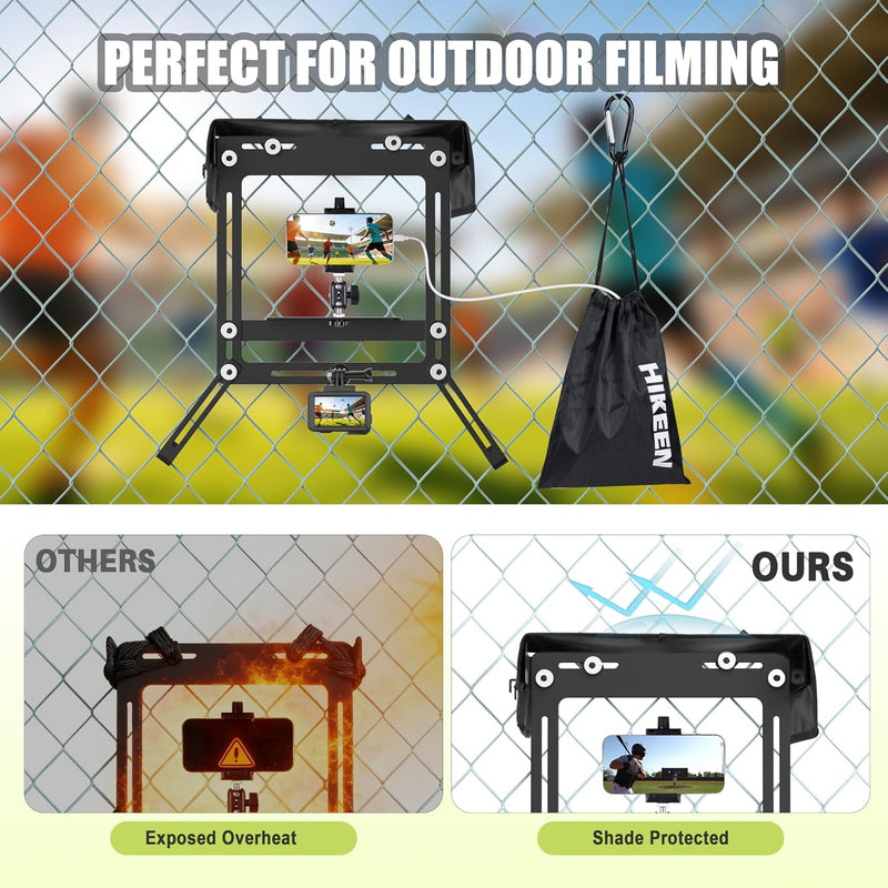 Lataa kuva gallerian katseluohjelmaan Hikeen Fence Mount Kit for Sports Video Recording &amp; Streaming
