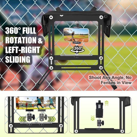 Hikeen Fence Mount Kit for Sports Video Recording & Streaming