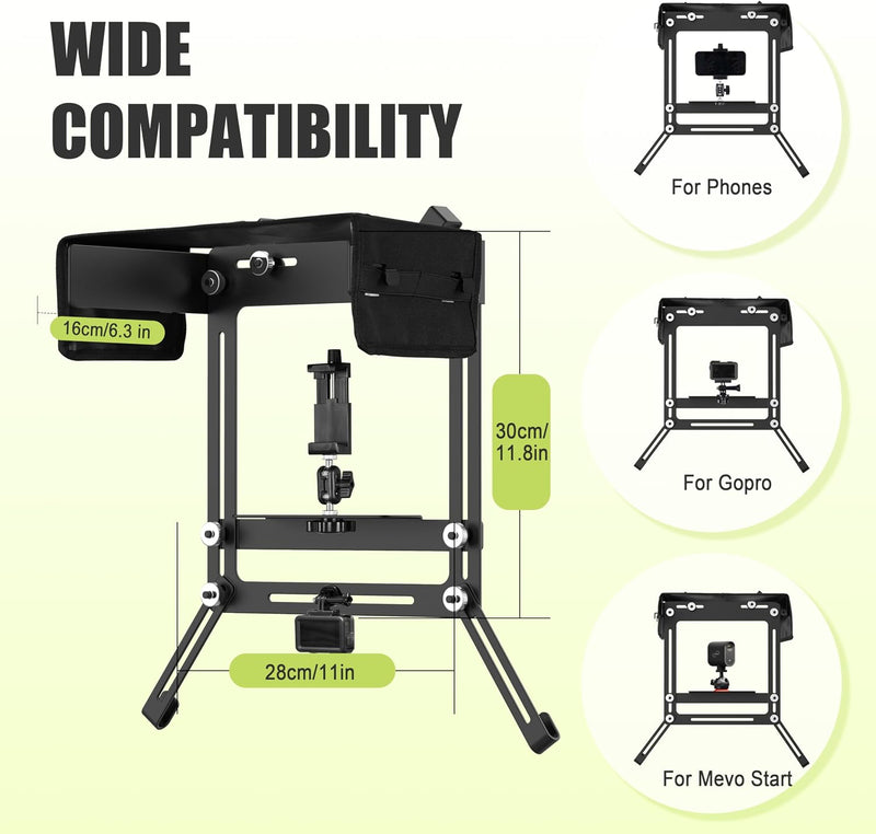 Lataa kuva gallerian katseluohjelmaan Hikeen Fence Mount Kit for Sports Video Recording &amp; Streaming
