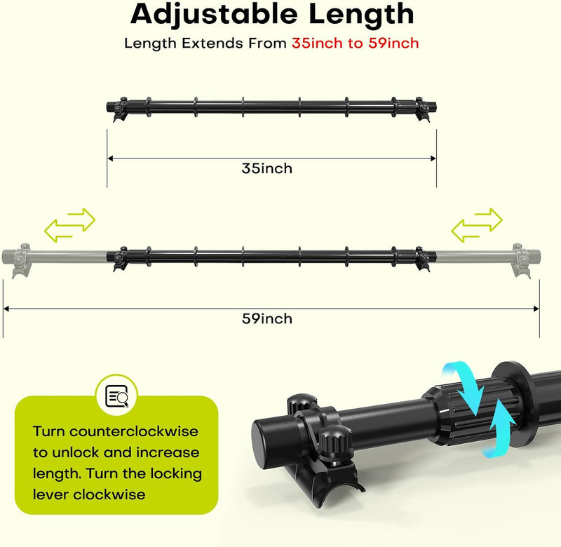 Chargez l'image dans la visionneuse de la galerie, Hikeen Heavy-Duty Telescopic Car Clothes Hanger
