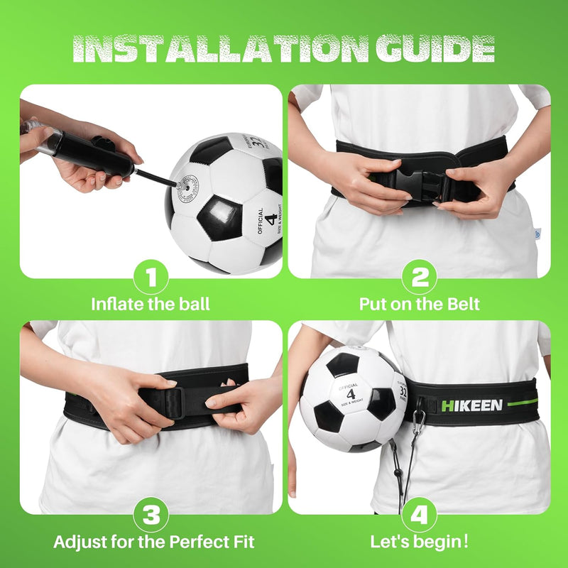 Lataa kuva gallerian katseluohjelmaan Hikeen Soccer Trainer with Rebound Ball
