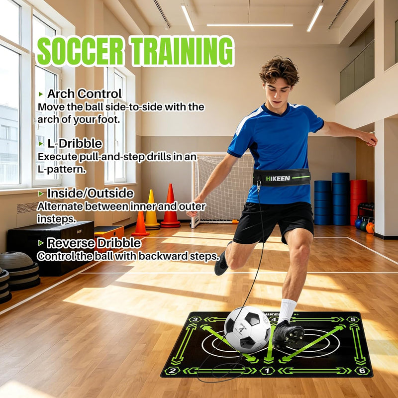 Chargez l'image dans la visionneuse de la galerie, Hikeen Soccer Training Mat with Ball
