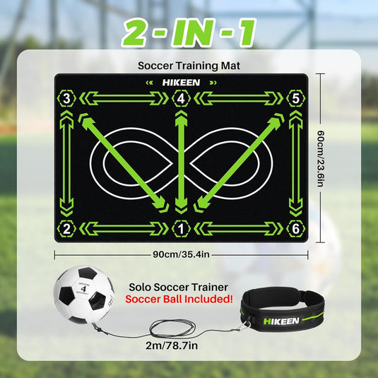 Hikeen Soccer Training Mat with Ball