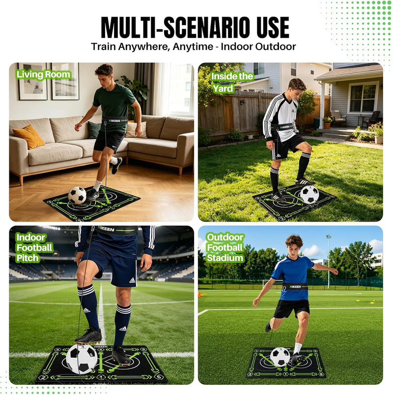 Chargez l'image dans la visionneuse de la galerie, Hikeen Soccer Training Mat with Ball
