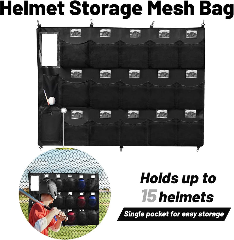 Lataa kuva gallerian katseluohjelmaan Hikeen Baseball Helmet Bag, Bat Rack &amp; Base Set
