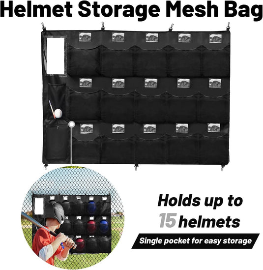 Hikeen Baseball Helmet Bag, Bat Rack & Base Set