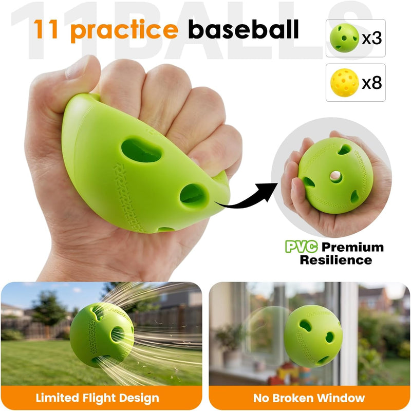 Lataa kuva gallerian katseluohjelmaan Hikeen 18-Piece Baseball Bat &amp; Practice Set
