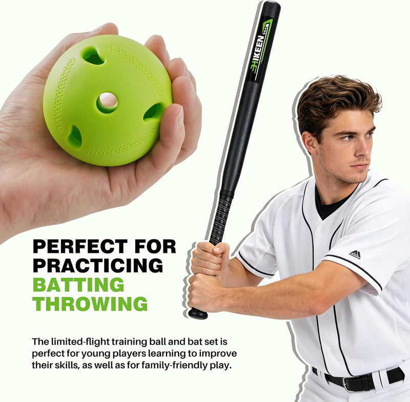 Lataa kuva gallerian katseluohjelmaan Hikeen 4-Piece Baseball Bat &amp; Ball Set
