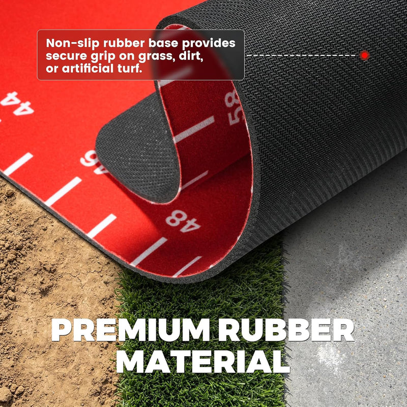 Load image into Gallery viewer, Hikeen Softball Pitching Mat for Stride &amp; Stance Training | 70" × 15"
