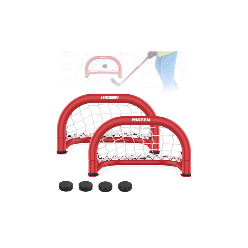 Load image into Gallery viewer, Hikeen Mini Hockey Goals – 2-Pack with 4 Pucks
