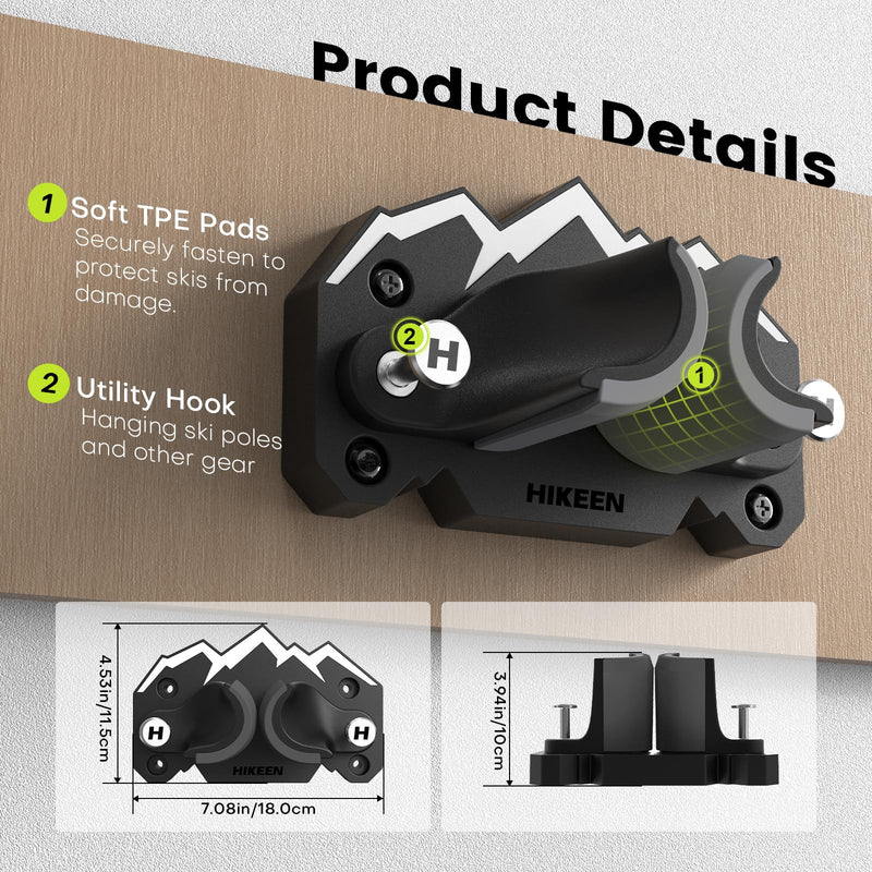 Load image into Gallery viewer, Hikeen Ski &amp; Snowboard Wall Mount
