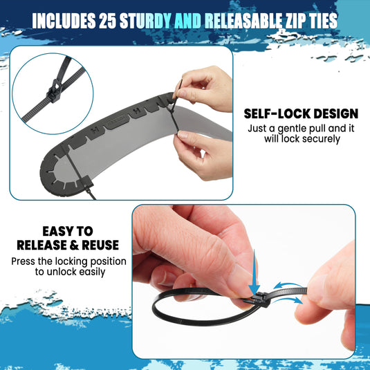 Hikeen Hockey Stick Blade Protector with 25 Wrap Ties