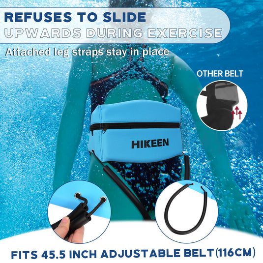 Hikeen 6-Piece Water Aerobics Equipment Set with Aqua Belt & Water Dumbbells