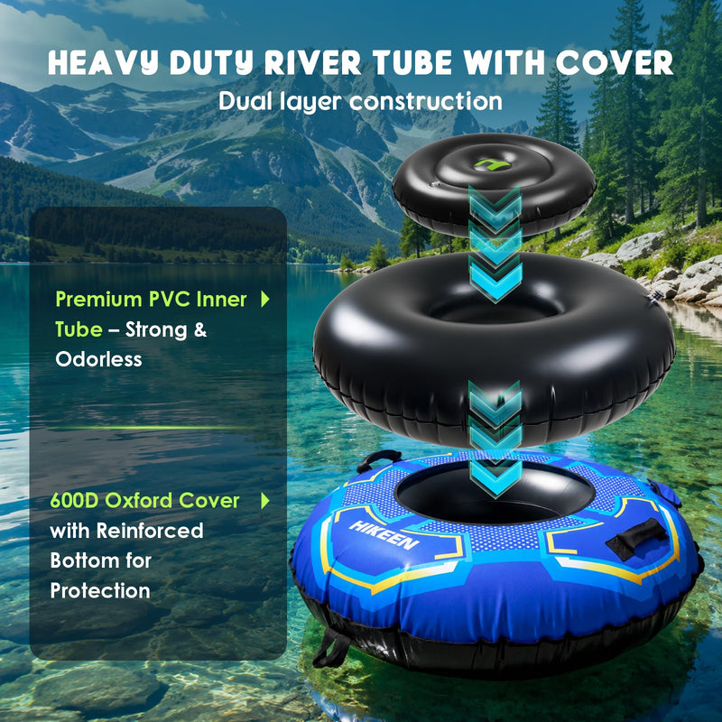 Load image into Gallery viewer, Hikeen River Tube with Removable Cushion &amp; Cup Holder
