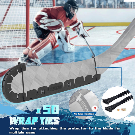 Hikeen Hockey Stick Blade Protector with 25 Wrap Ties