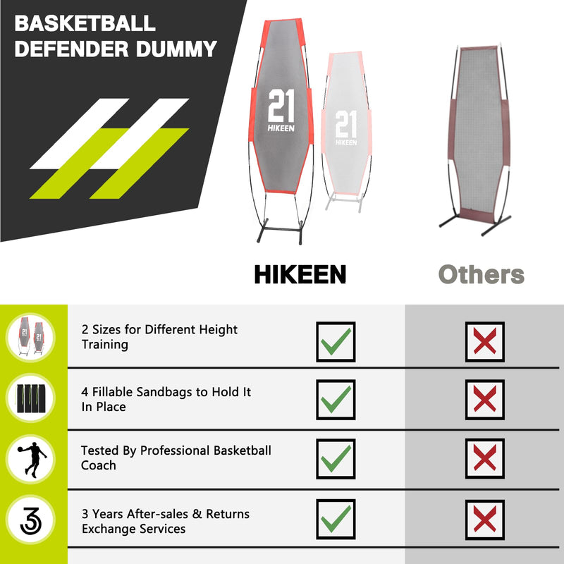 Lataa kuva gallerian katseluohjelmaan Hikeen Basketball Defender Dummy with Folding Poles
