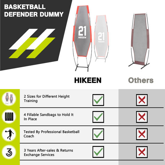 Hikeen Basketball Defender Dummy with Folding Poles