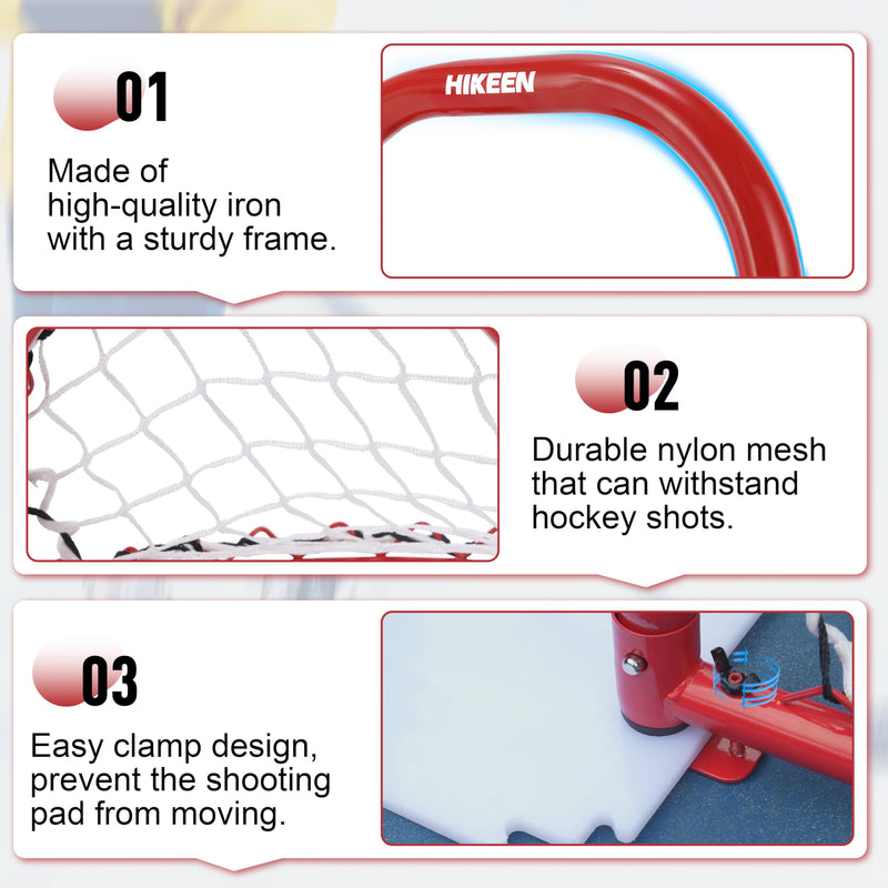 Load image into Gallery viewer, Hikeen Mini Hockey Goals – 2-Pack with 4 Pucks

