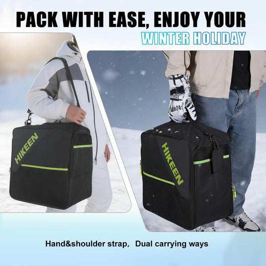 Hikeen Ski Boot Bag with Helmet Compartment – 40L