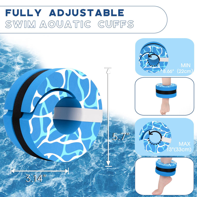 Chargez l'image dans la visionneuse de la galerie, Hikeen 6-Piece Water Aerobics Equipment Set with Aqua Belt &amp; Water Dumbbells
