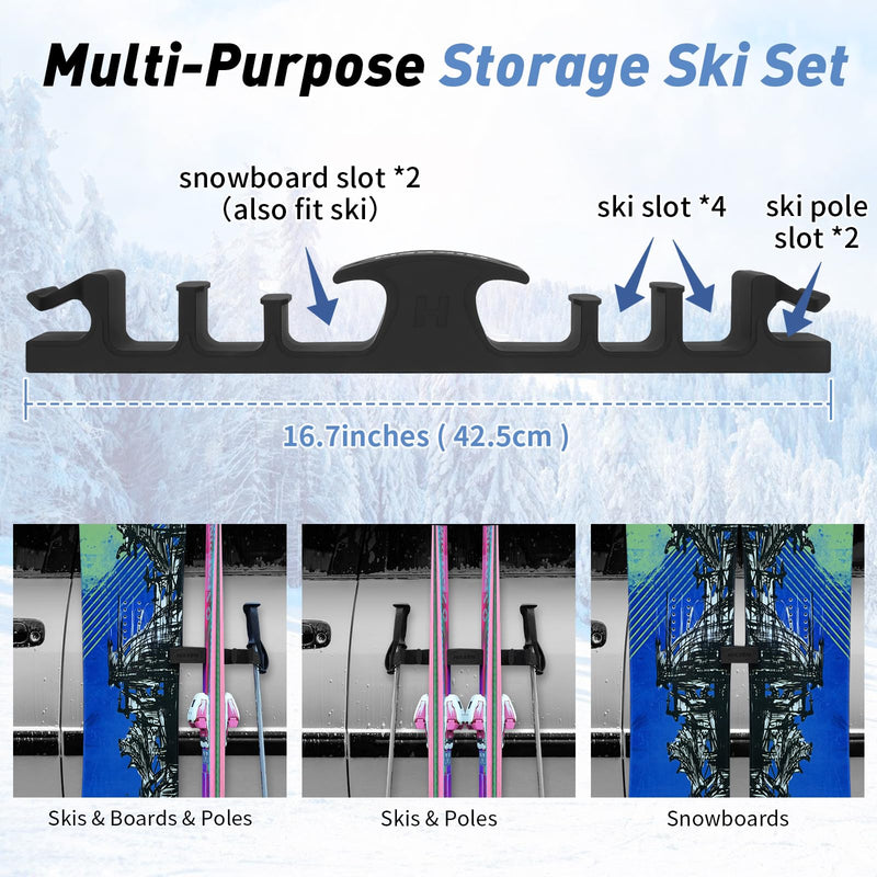 Load image into Gallery viewer, Hikeen Magnetic Ski &amp; Snowboard Vehicle Mount
