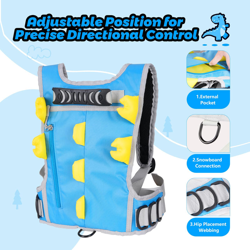 Chargez l'image dans la visionneuse de la galerie, Hikeen Kids Ski &amp; Snowboard Harness with Adjustable Leash

