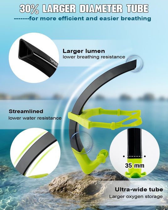 Hikeen Swim Snorkel with Purge Valve
