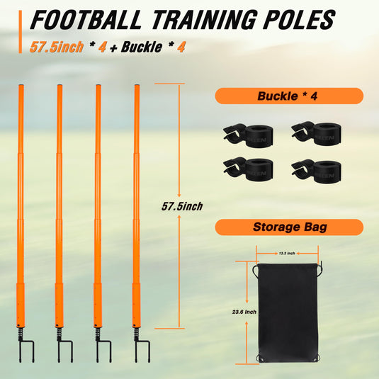 Hikeen Soccer Training Poles