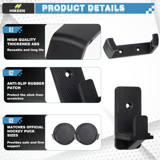 Hikeen Hockey Stick & Puck Wall Mount