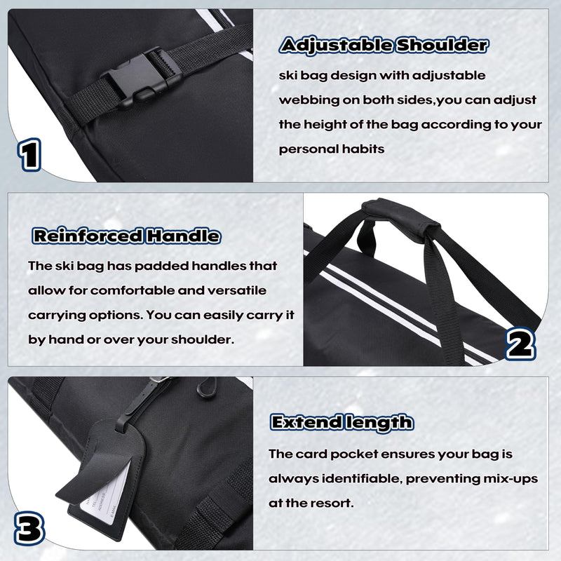 Chargez l'image dans la visionneuse de la galerie, Hikeen Padded Ski Travel Bag – 215 CM
