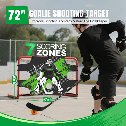 Hikeen Hockey Goalie Shooting Target with 7 Target Holes