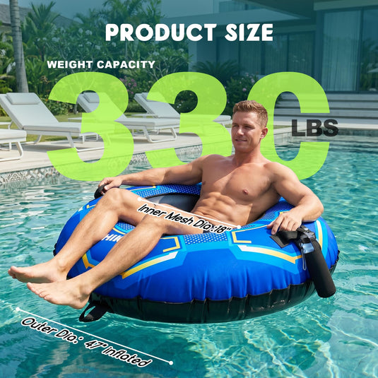 Hikeen River Tube with Removable Cushion & Cup Holder