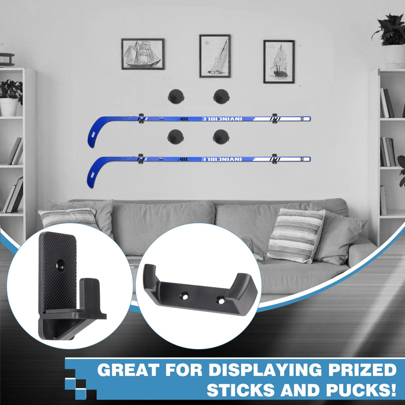 Chargez l'image dans la visionneuse de la galerie, Hikeen Hockey Stick &amp; Puck Wall Mount
