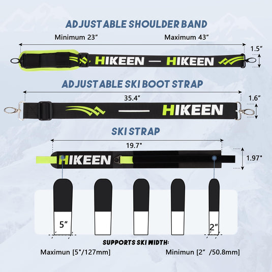 Hikeen Ski Carrier Strap – Adjustable