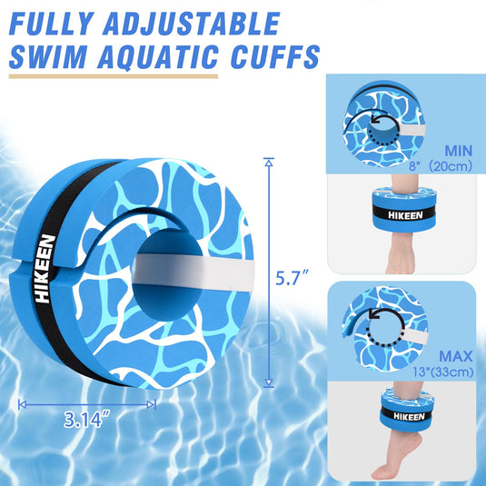 Hikeen EVA Water Aerobics Cuffs & Adjustable Belts