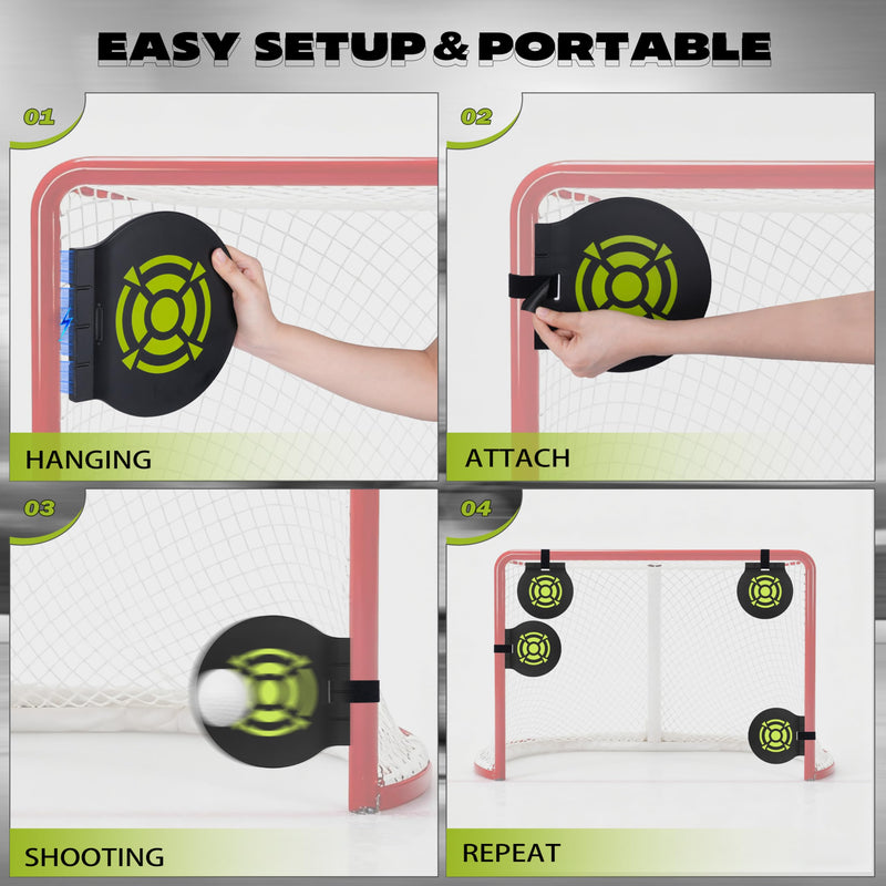 Load image into Gallery viewer, Hikeen Magnetic Hockey Shooting Targets – 4-Pack
