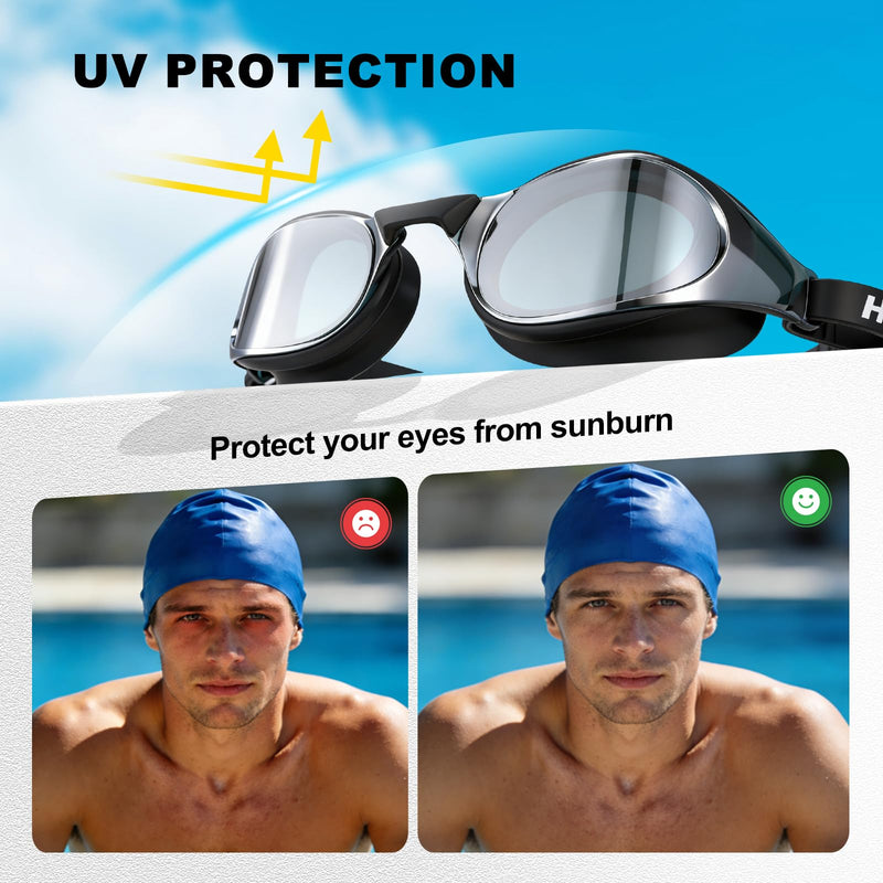 Chargez l'image dans la visionneuse de la galerie, Hikeen Adult Swim Goggles with Anti-Fog &amp; UV Protection
