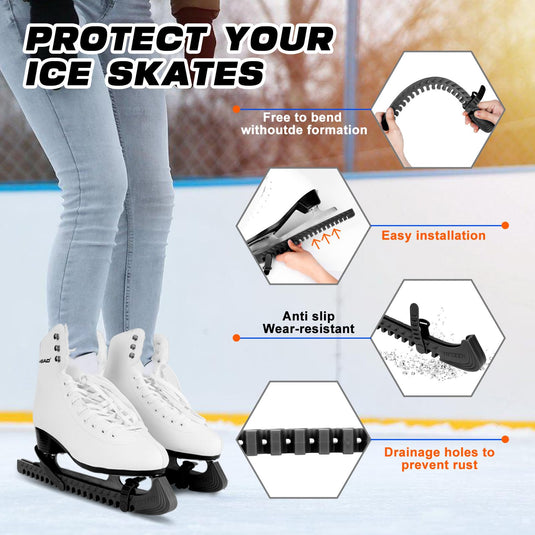 Hikeen Ice Skate Blade Guards with Shoulder Straps