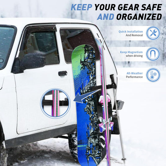 Hikeen Magnetic Ski & Snowboard Vehicle Mount