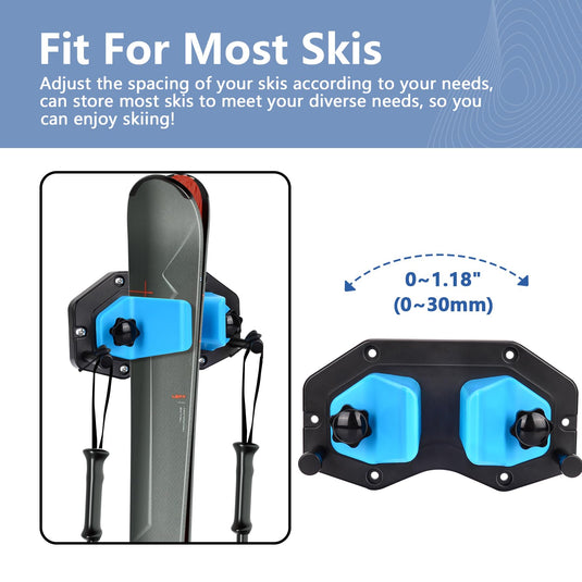 Hikeen Ski & Snowboard Wall Mount – 1-Pack