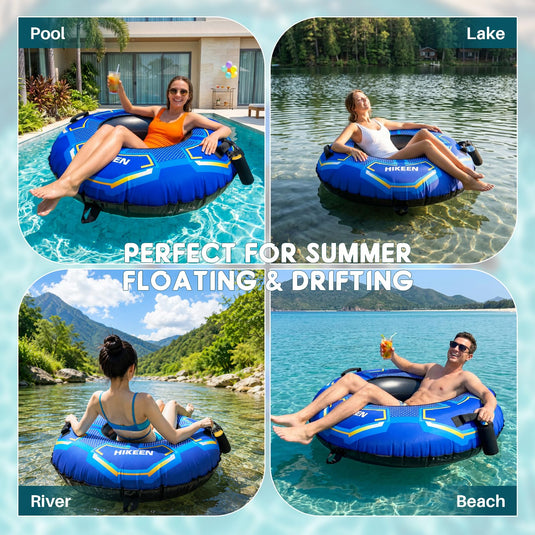 Hikeen River Tube with Removable Cushion & Cup Holder