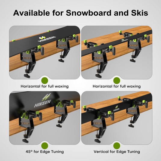 Hikeen Adjustable Ski & Snowboard Vises – 2-Piece Set