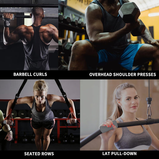 Hikeen Thick Bar Dumbbell Grips – Multiple Sizes