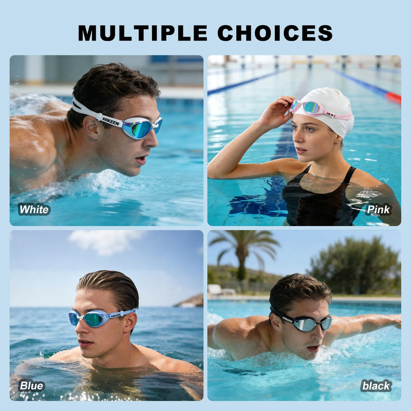Chargez l'image dans la visionneuse de la galerie, Hikeen Adult Swim Goggles with Anti-Fog &amp; UV Protection
