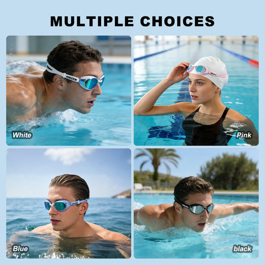 Hikeen Adult Swim Goggles with Anti-Fog & UV Protection